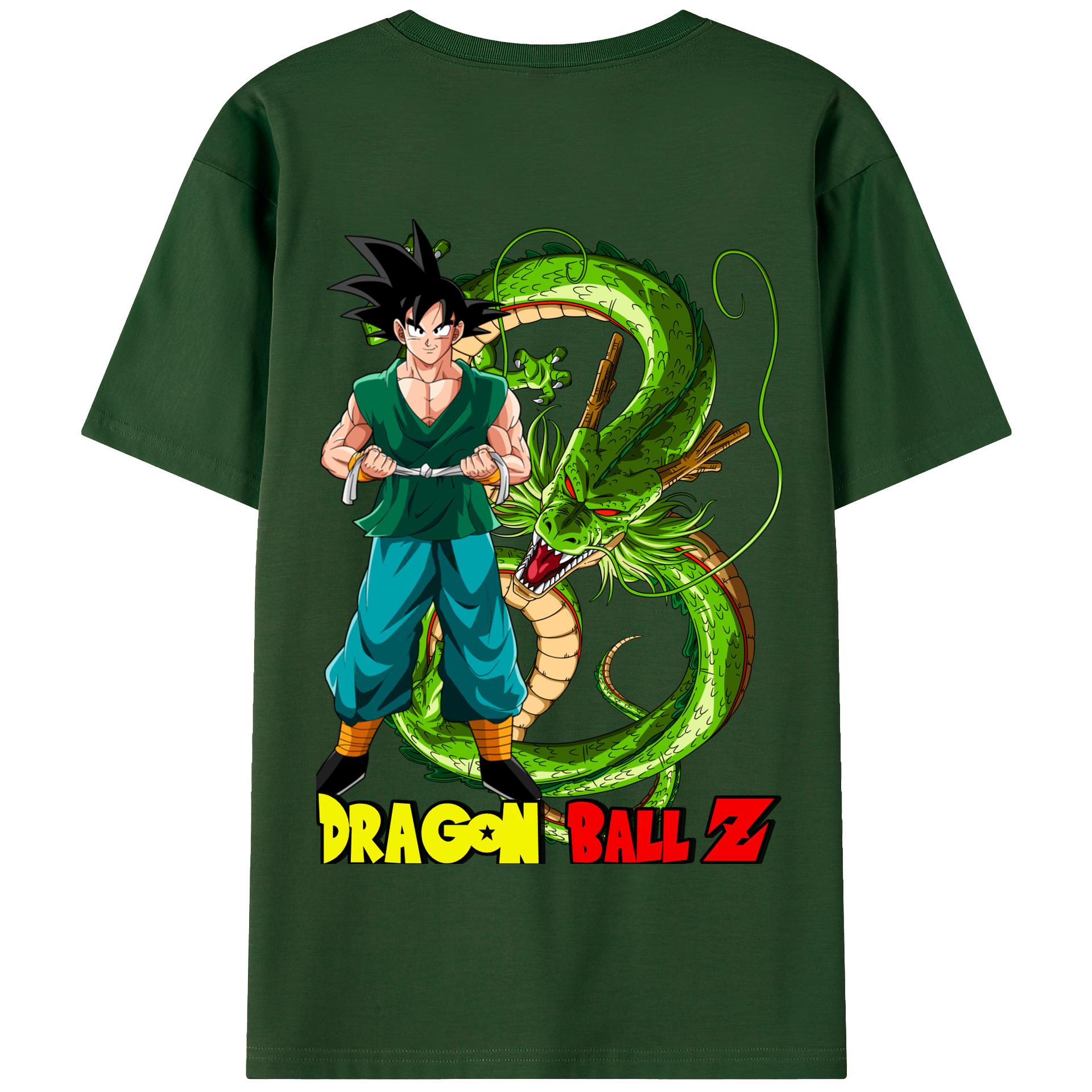 （画像用） ドラゴンボール 孫悟空（そん ごくう）Son Goku カカロット DRAGON BALL Kakarotto 綿100％半袖Tシャツ（背面プリント）